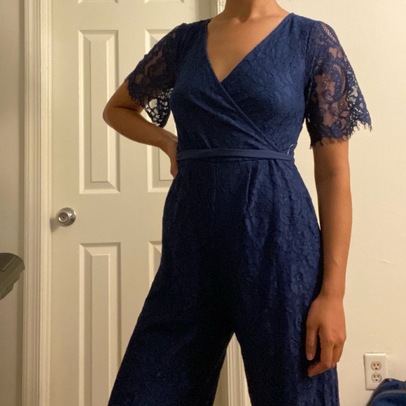 Francesca's Collections Pants & Jumpsuits Francescas Lace Jumpsuit